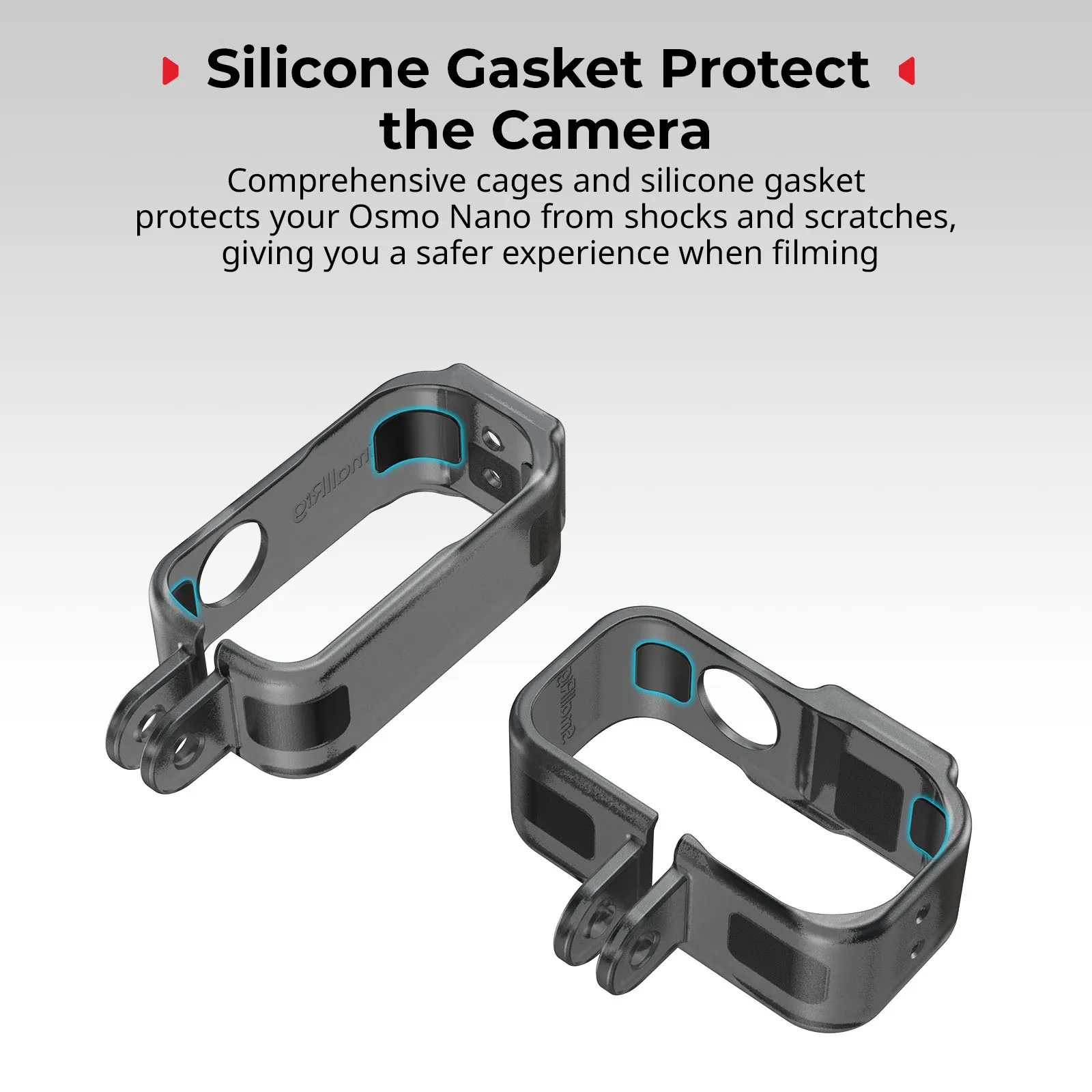 SmallRig Action Camera Nano Cage Vertical-to-Horizontal Cage Kit for DJI Osmo Nano Perfect for YouTube (Landscape), TikTok 5757