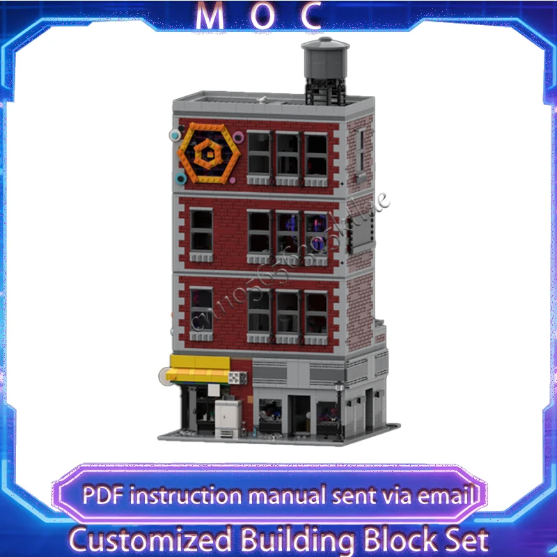 

4625 деталей MOC: Модель знаменитых киноквартир, магазина готовой еды, ювелирного магазина. Сборная развивающая творческая игрушка для детей, подарок.