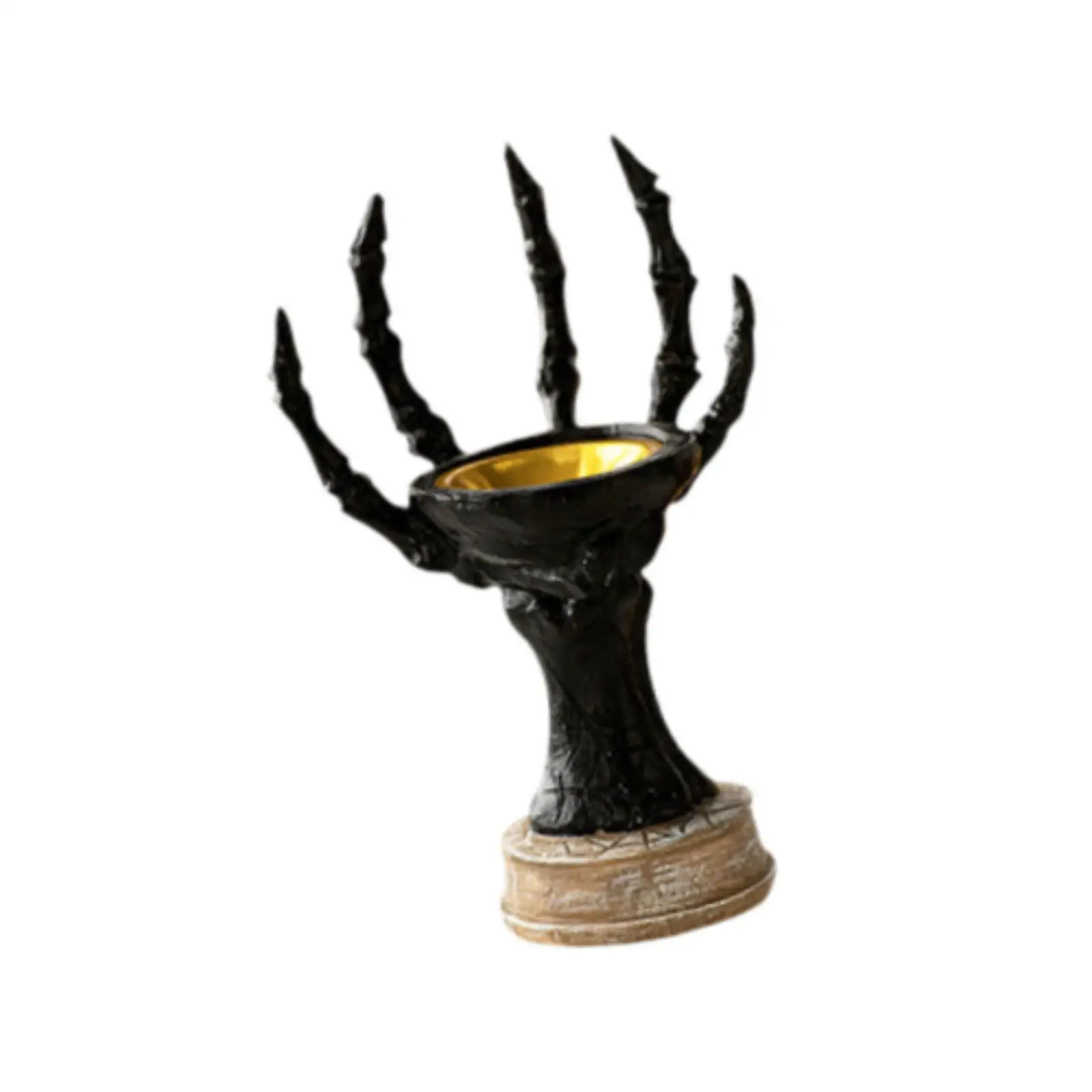 Skeleton Hand Holder Resin Claw Decor Home Ornament Birthday Gift Claw Hand Incense Holder for Dining Room Hotel Party Office