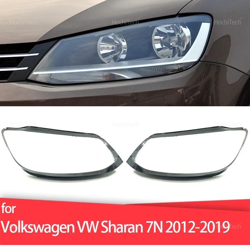 

For Volkswagen VW Sharan 7N 2012-2015 2016 2017 2018 2019 Transparent Glass Lamp Headlamp Cover Headlight Cover Shell Lampshade