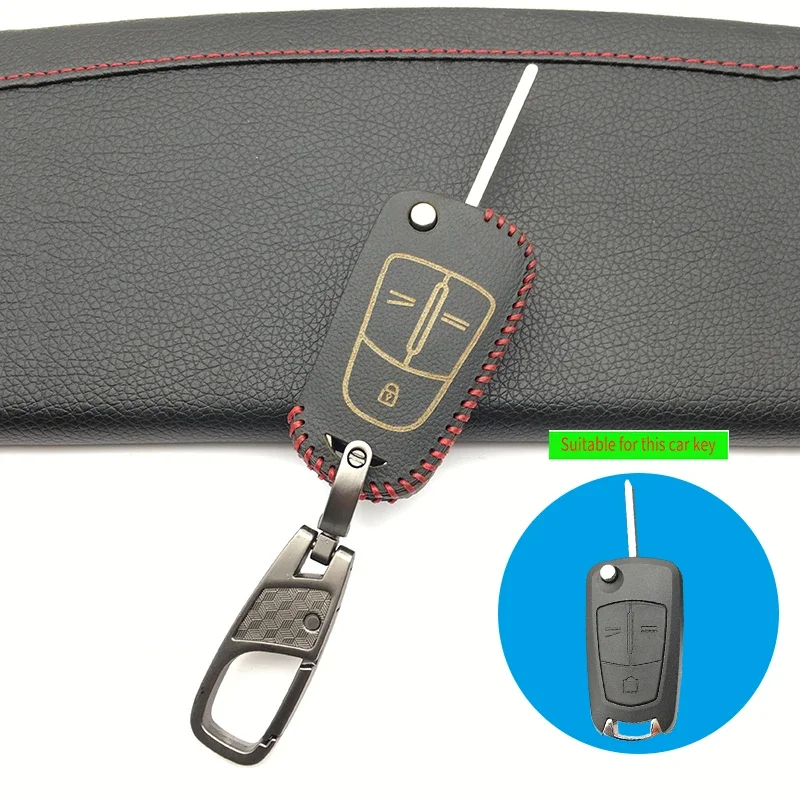 Leather Remote Flip Folding Car Key Cover Case For Opel Astra H J G Insignia Vectra C Corsa D Zafira B Signum Vauxhall 3 Button