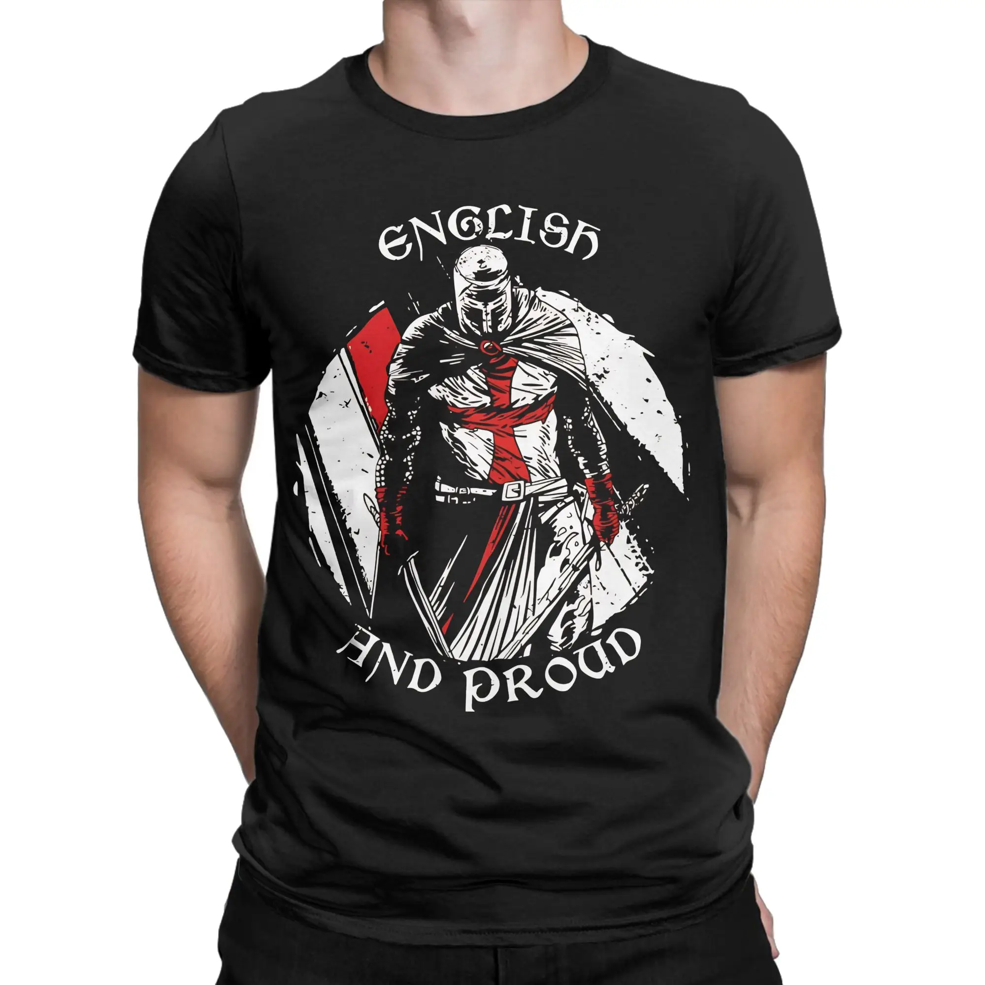 Deus Vult - The Templar Knight Tee Shirt for Men Women Print T Shirts  Cotton Clothes