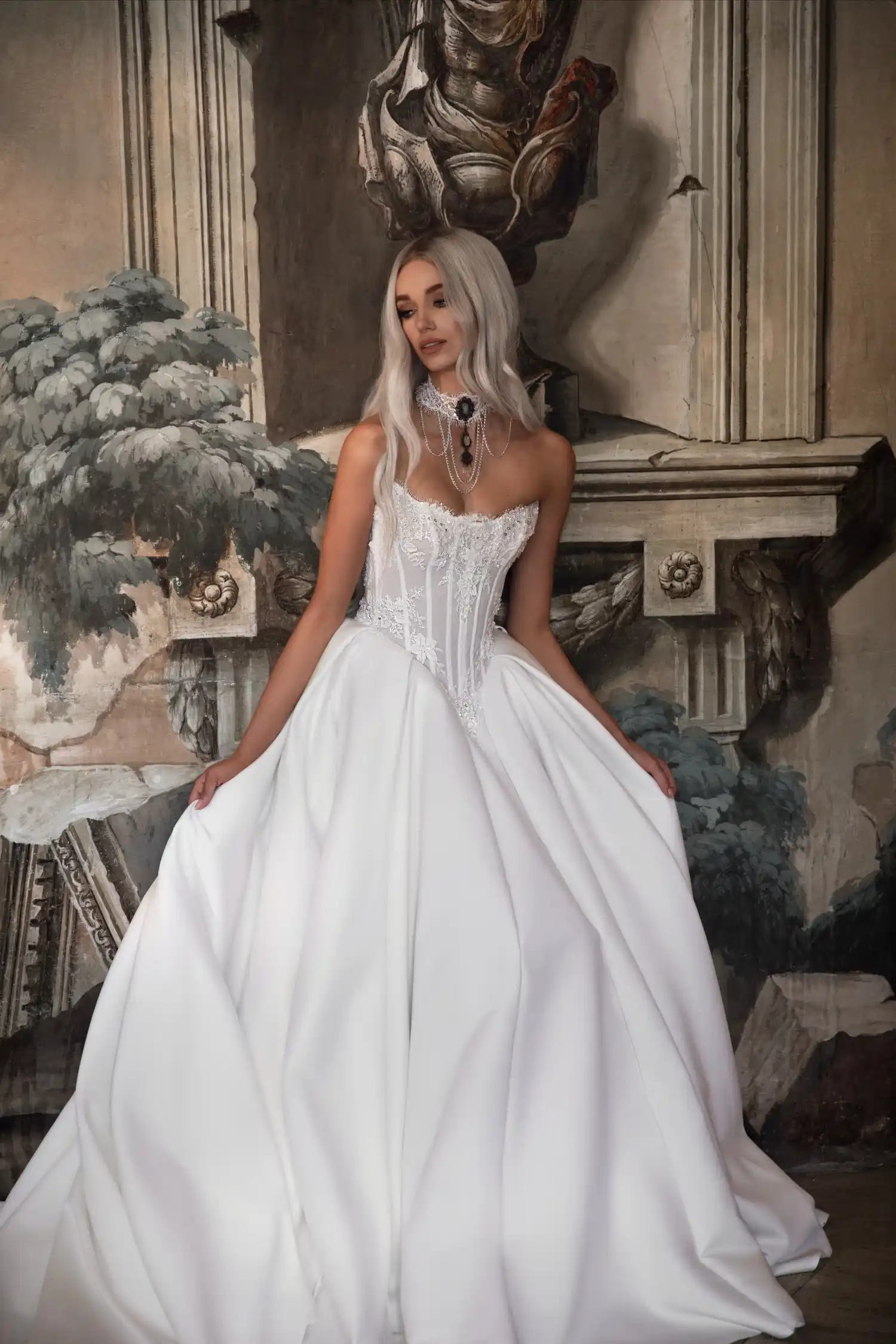 

Satin Wedding Dress Vestidos De Novia Con Corse Ball Gown Vestido Para Boda Por La Iglesia Bespoke Alta Costura Robe Mariage
