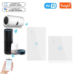 Wifi Smart Boiler Switch Water Heater 20A Tuya EU/US/Brazil Standard App Control Timer Voice Alexa Google Home Glass Panel 4000W