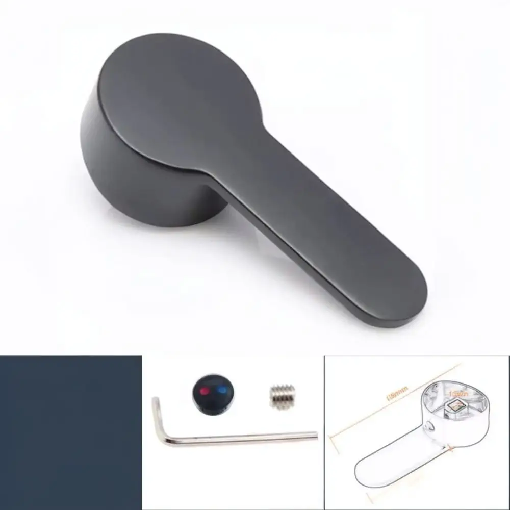 For For Xinlonghan Black Faucet Handle Replacement Mixer Tap Lever Basin Kitchen Shower Repair Part Durable Alloy Tooling Kit