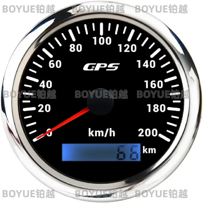 FOR 85mm GPS Speedometer Odometer for Car RV Motorcycle KM/H with Multi-color Light 12V 24V