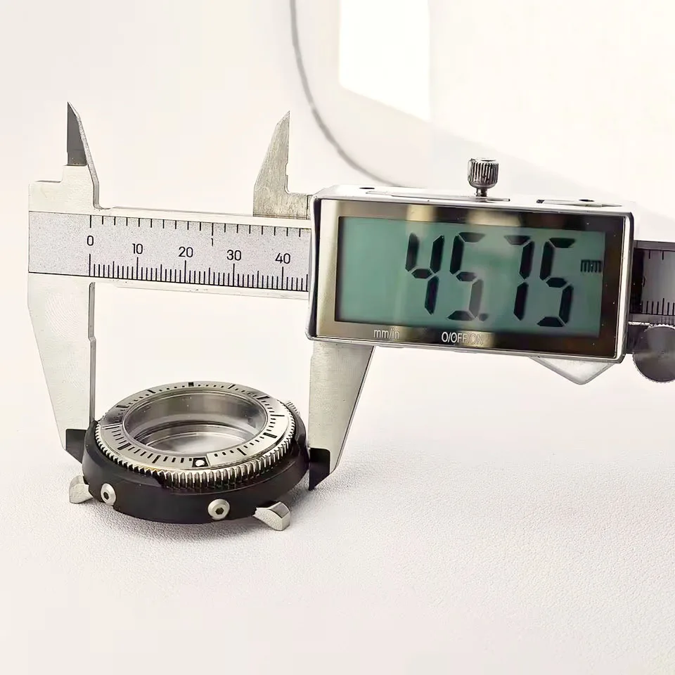 NH35 46 مللي متر التونة المعلبة SKX Mod ساعة الحال بالنسبة NH34 NH35 NH36 حركة الياقوت ساعات زجاجية اكسسوارات صندوق ساعة 200 متر الغوص