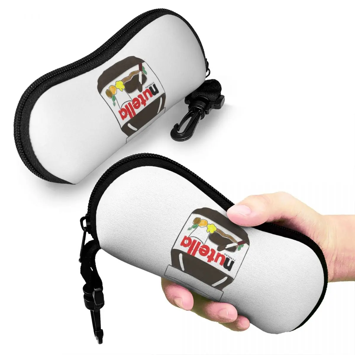 

Nutella Shell Glasses Case Protector Sunglasses Box Women Men Soft Eyeglass Bag Pouch