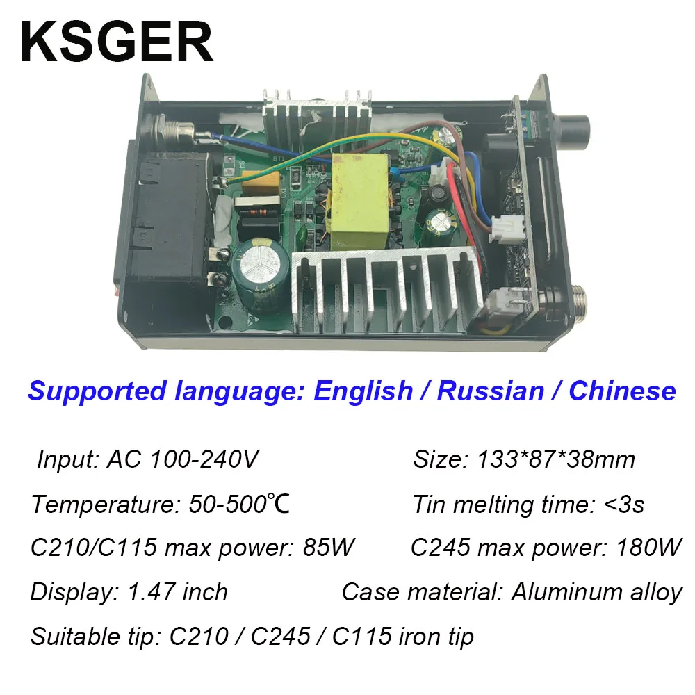 KSGER C210 Soldering Station C245 C115 Welding Tools For JBC Iron Tips 3S Heating Lead-free For Intelligent Mobile Phone Repair