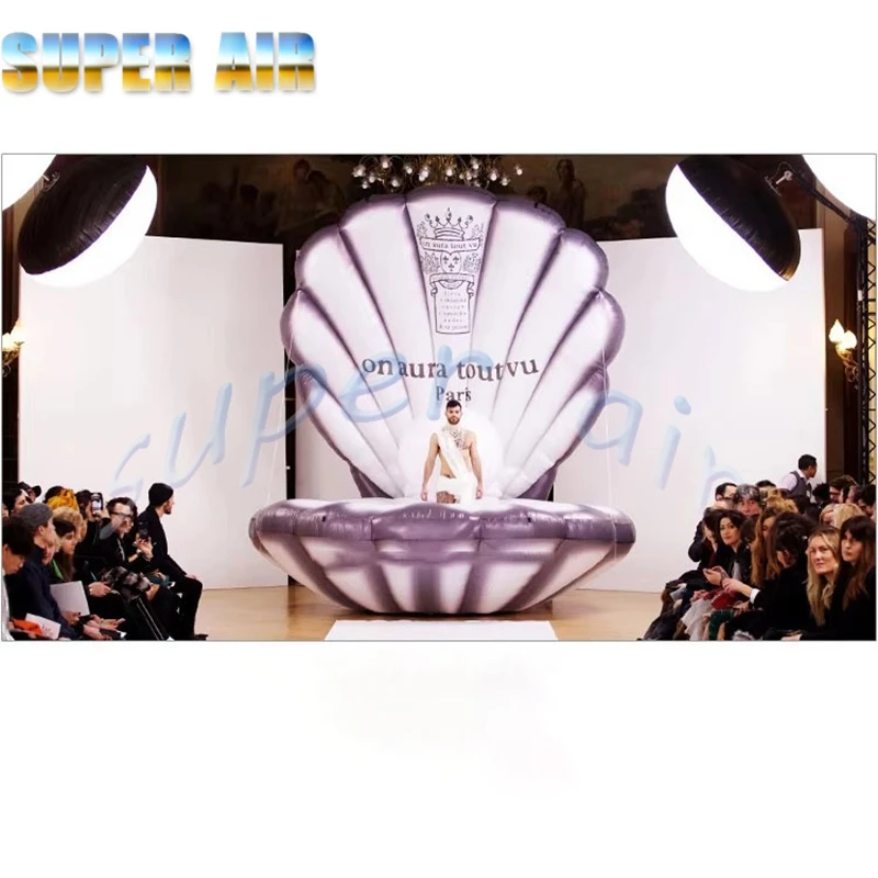 Wunderschöne aufblasbare Muschel für Hochzeitsfeiern, Party-Dekoration mit Perle