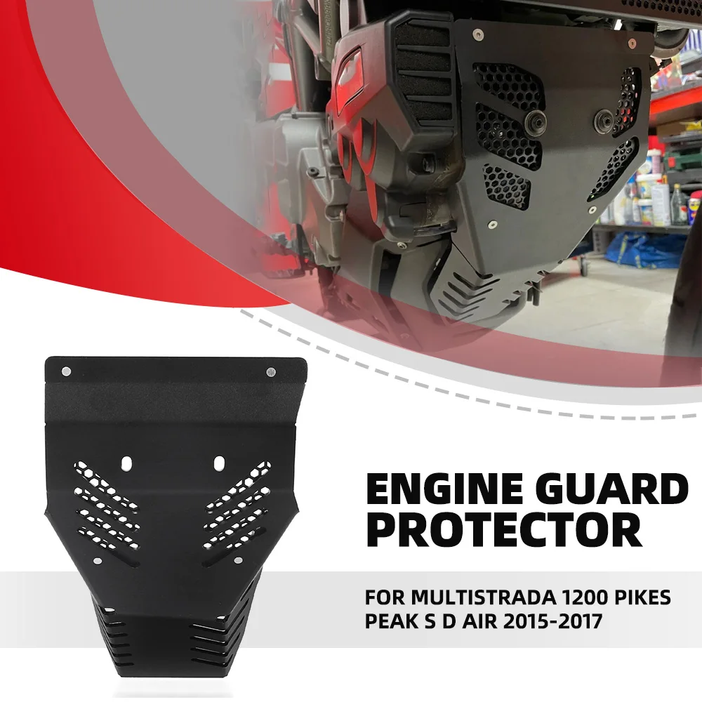 

For Ducati Multistrada 1200 Pikes Peak S D air 2015-2016-2017 Motorcycle Accessories Engine Guard Protector T5-5754 Aluminium