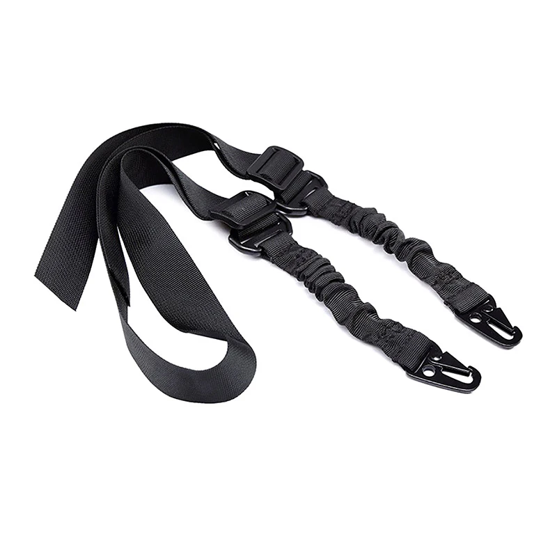 Tactical Two Points Sling Bungee Shoulder Strap Durable Nylon Rifle Belt Heavy Duty Sling For Outdoor Hunting Sports Accessories