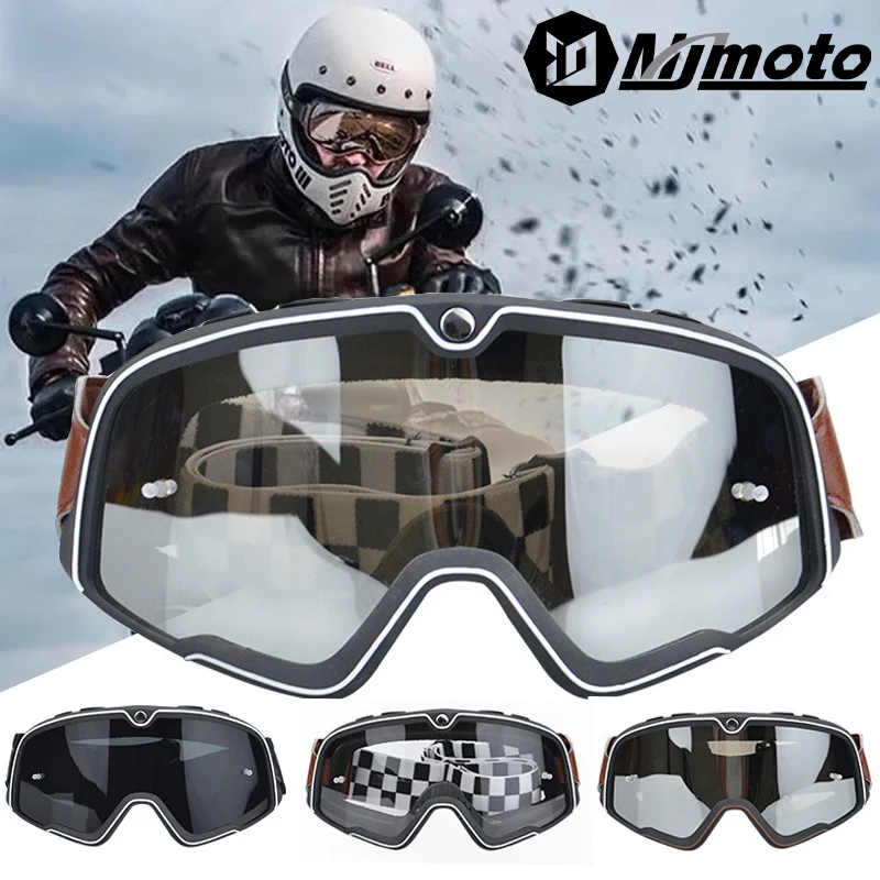 

New Motorcycle Dust Goggles HD Vision Motocross 100 Goggles Comfort Breathable Motorbike Goggles Anti-UV Riding Ski Ride Goggles
