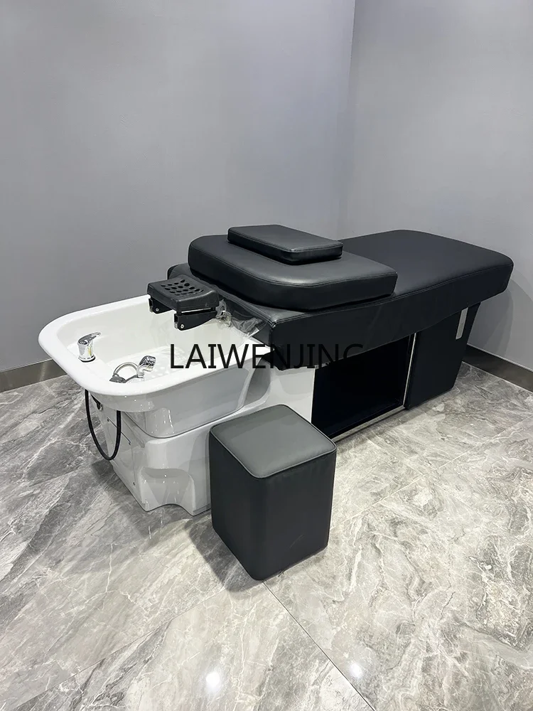 MJY Thai Head Therapy Full Reclining Massage Bed Hair Salon Beauty Salon Ceramic Basin Flushing Bed