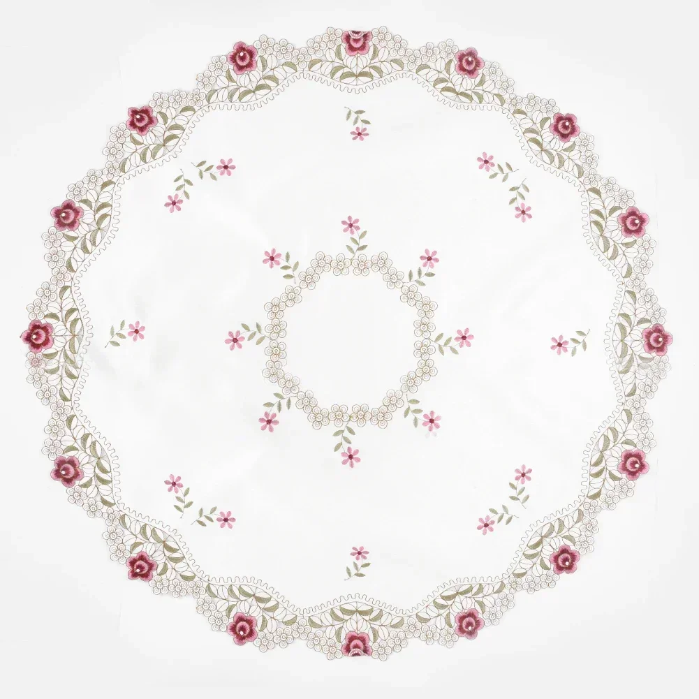 Mantel de celebraciones, decoraciones para bodas, eventos, decoración perfecta para el hogar, poliéster + polipropileno, redondo reutilizable