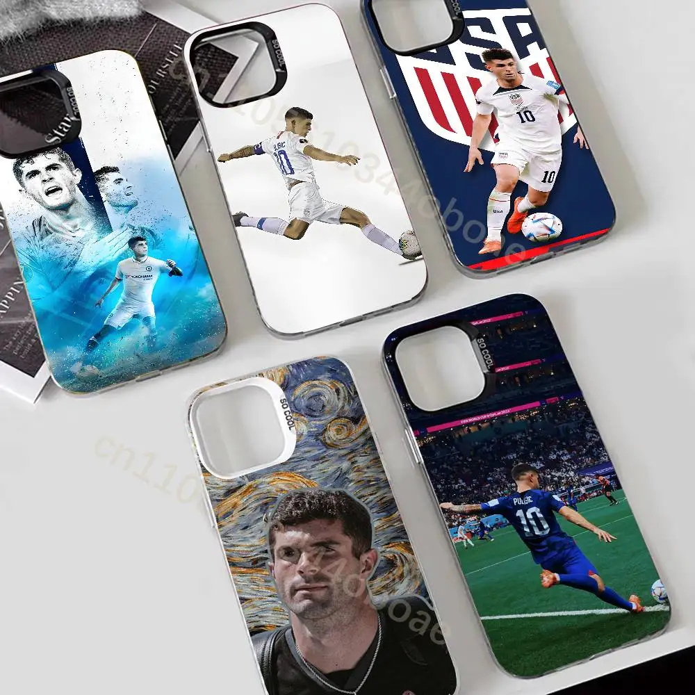 

Christian Pulisic USA 2026 Phone Case For iPhone 17,16,15,14,13,12,11,Pro,Max,Plus Shockproof Cover