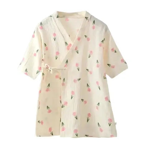 Boys Girls Bathrobes Children Muslin Cotton Pajamas Baby Gauze Towel Bath Robes Kids Sleepwear