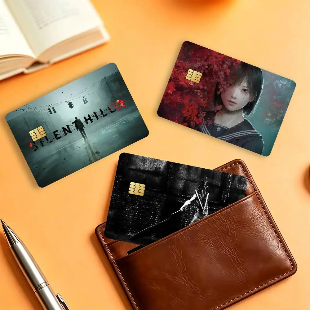Game S-Silent H-Hill Waterproof Card Stickers For Credit Cards Debit Cards And Transit Cards 4pcs