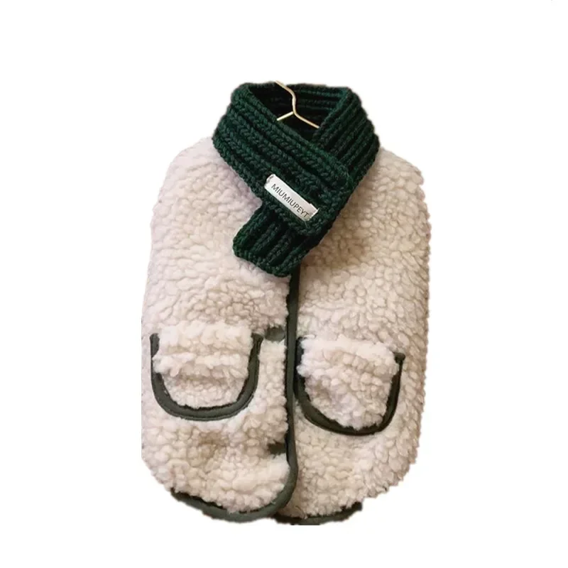 

Winter Dog Clothes Scarf Cat Yorkshire Chihuahua Puppy Coat Vest Jacket maltese Pomeranian Poodle Bichon Pet Clothing Outfit