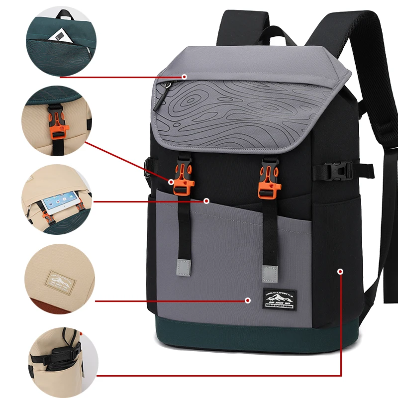 

Outdoor Large-capacity Backpack Storage Bag Outdoor Leisure Travel Bag Computer School Bag Student Fashion Backpack