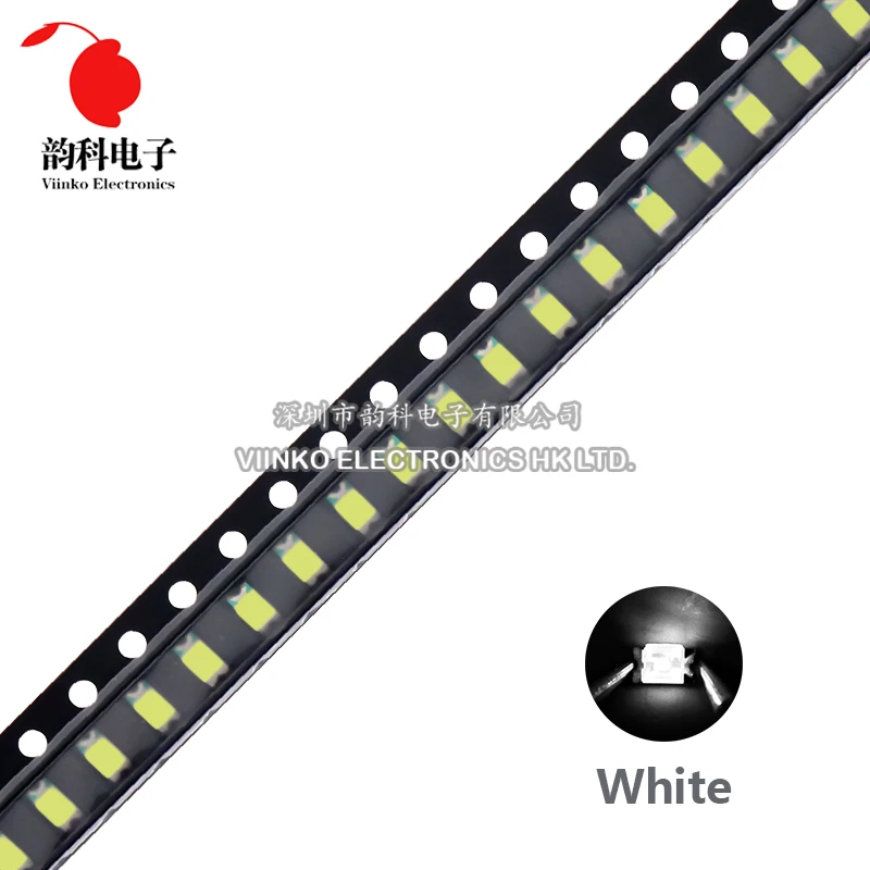 SMD LED Light Emitting Diode, Branco, Vermelho, Azul, Amarelo, Verde, Laranja, Branco Quente, Rosa, Roxo, RGB, 1206, 100Pcs