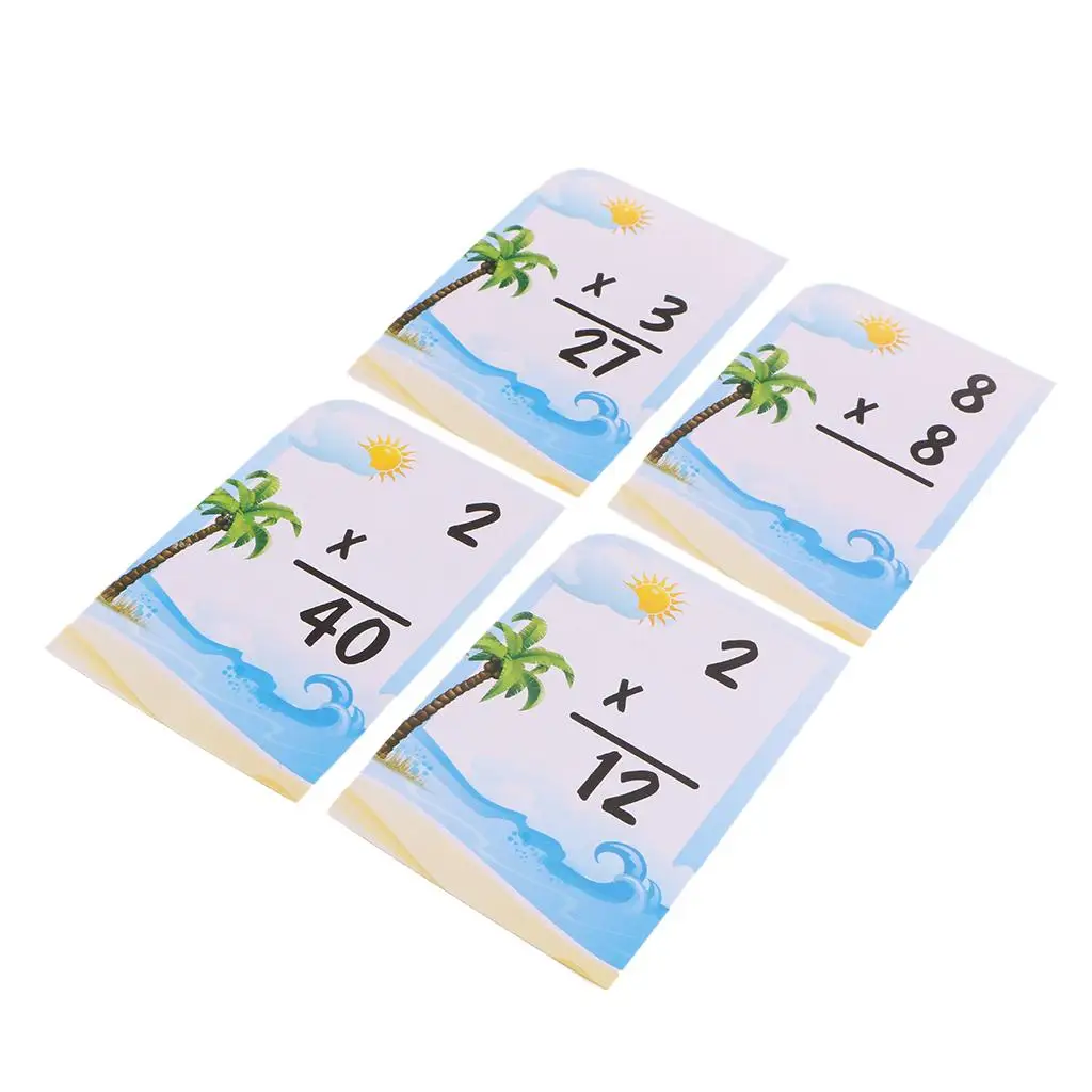 Cartes Flash mathématiques pour enfants, matériel en papier, jouet d'apprentissage primaire, ensemble de cartes éducatives pour l'apprentissage des mathématiques pour enfants