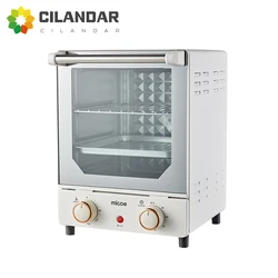 Mini horno eléctrico de escritorio para el hogar, máquina multifuncional de gran capacidad para hornear pan, barbacoa, control preciso de temperatura