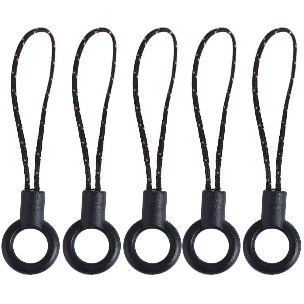 Black Circle Mobile Phone Lanyard Small Rope Head Multifunction Lanyard Lariat Cords Keyring Anti-lost Cellphone Strap