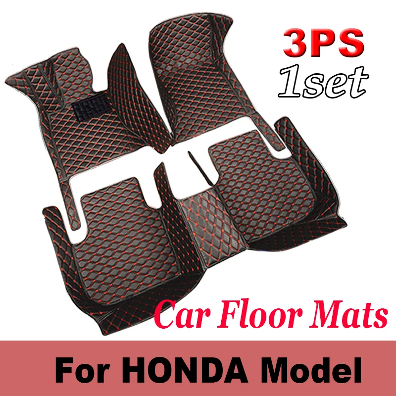 Car Floor Mats For HONDA Accord Ⅵ Ⅶ Ⅷ Ⅸ Ⅹ Coupe Crosstour Tourer City Ⅳ Ⅴ Ⅵ Civic Ⅹ 2022 2023 Car Accessories