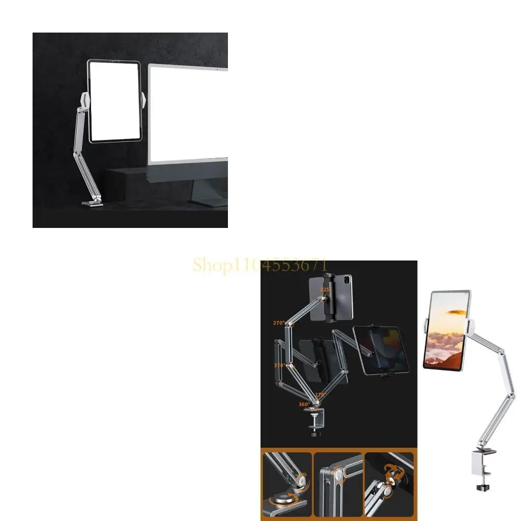 

Best Seller Adjustable Tablets Mount Stand With 360 Degree Rotation And NonSlip Base For Stable Positioning