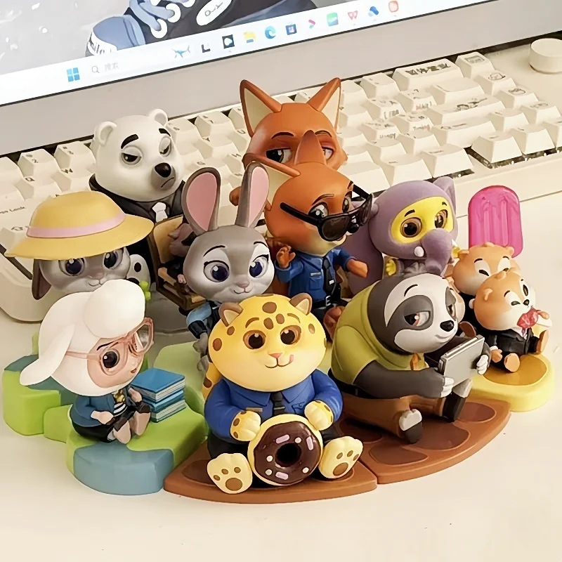 

MINISO Zootopia слепая коробка серии Judy Hopps Nick украшение для рабочего стола просто сидеть украшения модная коллекция подарки на день рождения для детей
