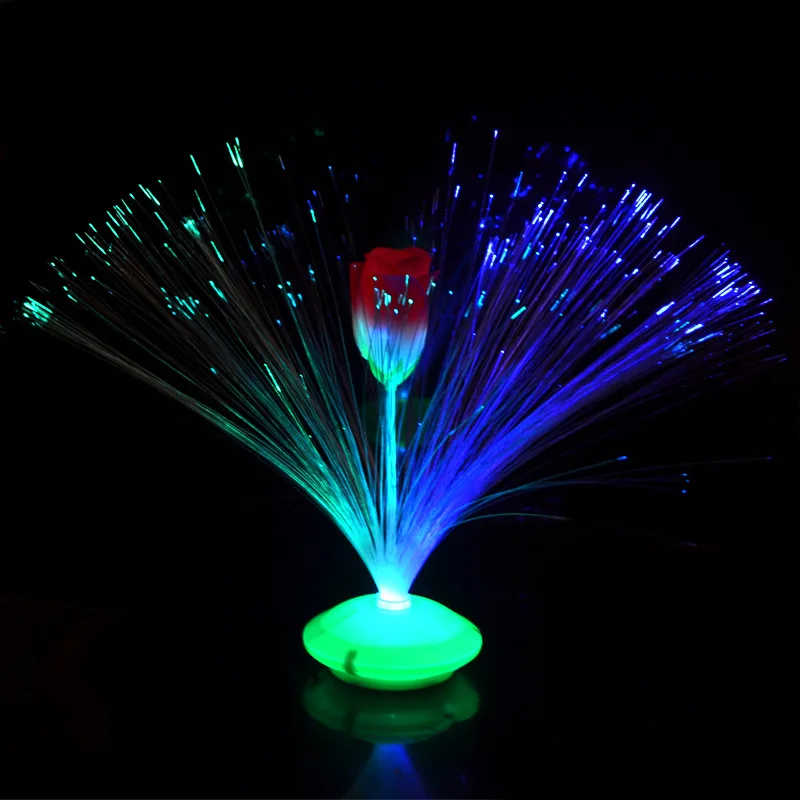 Colored LED Fiber Optic Light Night Lamp Holiday Christmas Wedding Decoration Stars Shine In The Dark Kids Toys Nighting Lamps