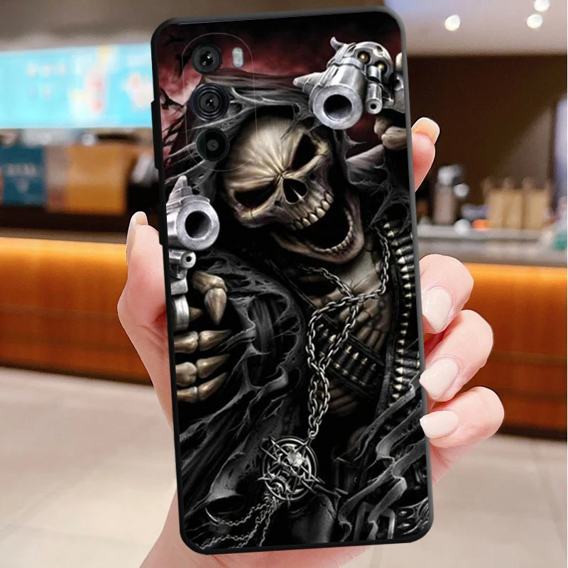 Grim Reaper Skull Art Phone Case For Motorola Moto G Stylus 5G G Play G Power G 5G G Pure 2023 2024 E20 E22 E22i E32 E40 E13