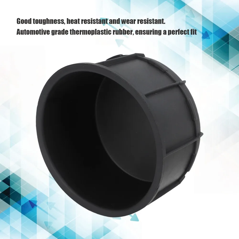 2PCS Rubber Car Cup Holder Insert Black Non-Slip Center Console Insert Console Cup Holder Liner for F150 09-14