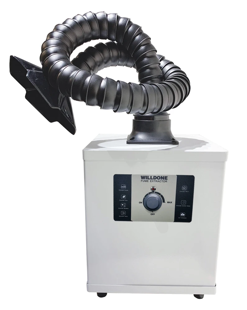 Portable Purification Low Noise Fume Extraction Small Smoke Purifier For  Marking Machine