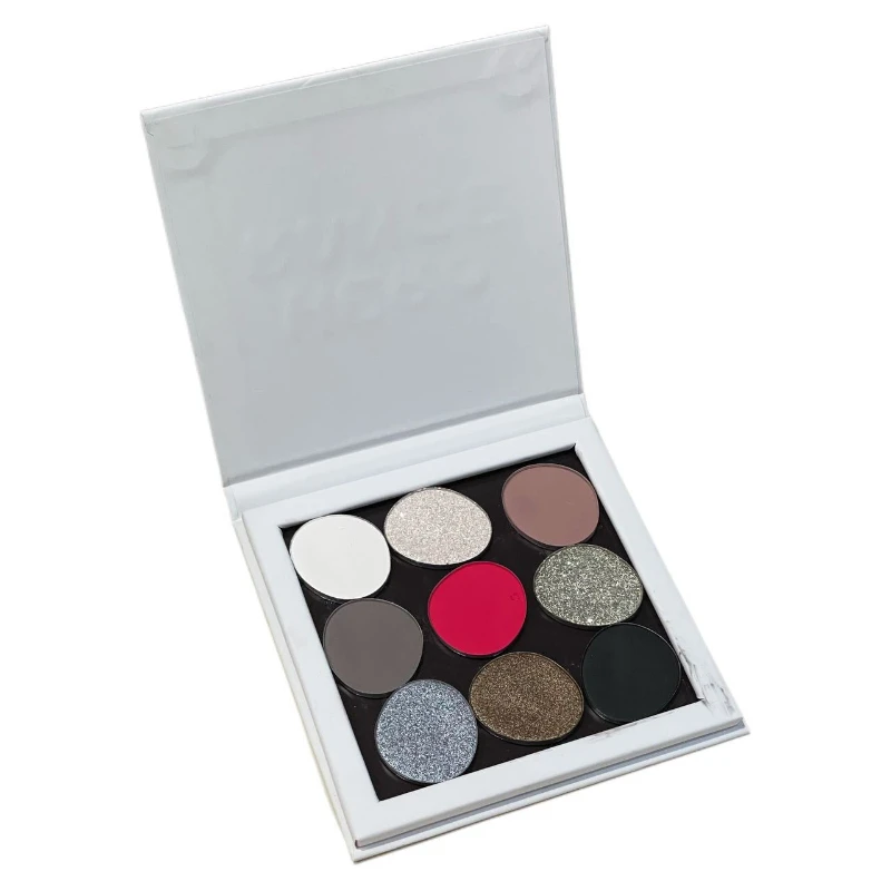 Palette di ombretti Palette per trucco occhi Polvere glitterata a lunga durata Fard rosa Ombretto viola Cosmetici ideali per le donne