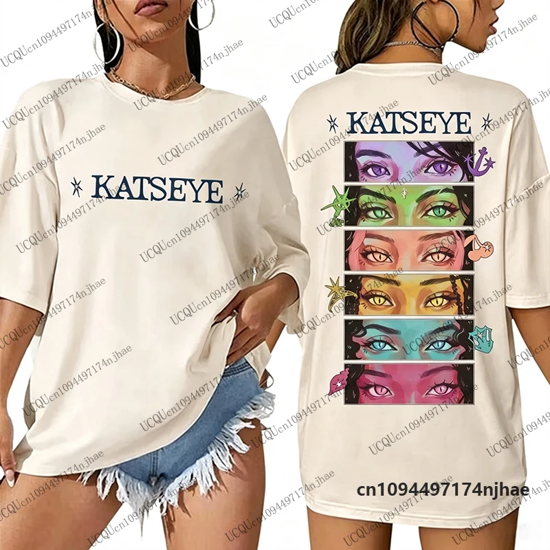 2026 Kpop Katseye Eyes Graphic - Summer Clothing Aesthetic 评论和价格