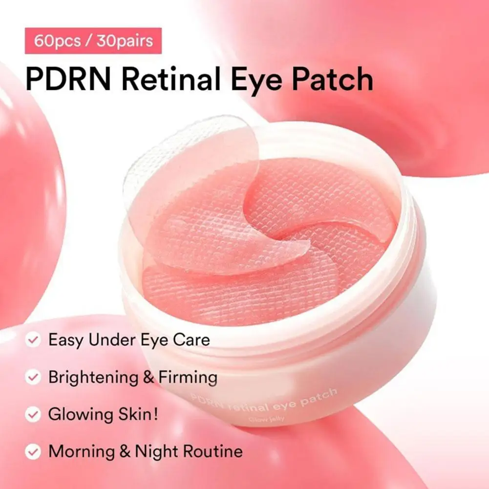 

Abib PDRN Retinal Patch Глубоко питательные светящиеся желеобразные патчи для глаз Длительный влагозащитный барьер снимает сухость и герметичность Корейский