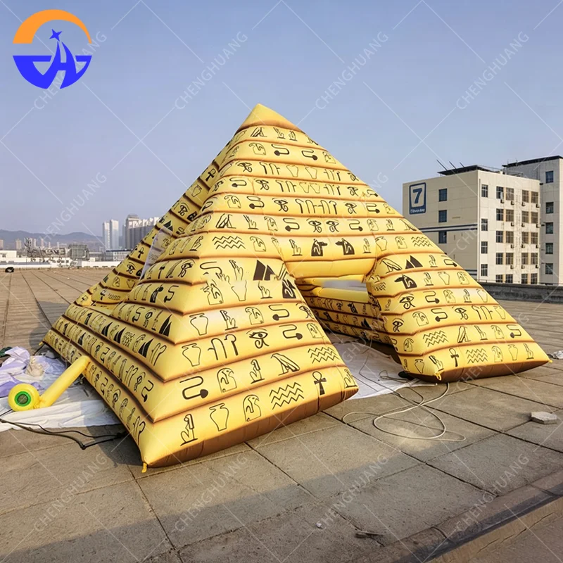Customized Inflatable Egyptian Pyramid Model Oxford Cloth Material with Blower Advertising Inflatable Decorative Prop