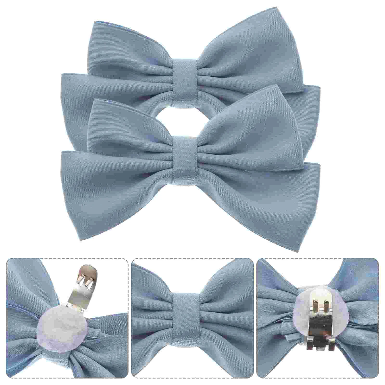 2 Pcs Bow Shoe Buckle Heels Knot Clips Detachable Buckles Cloth Jewelry Flat Shoes Accessories