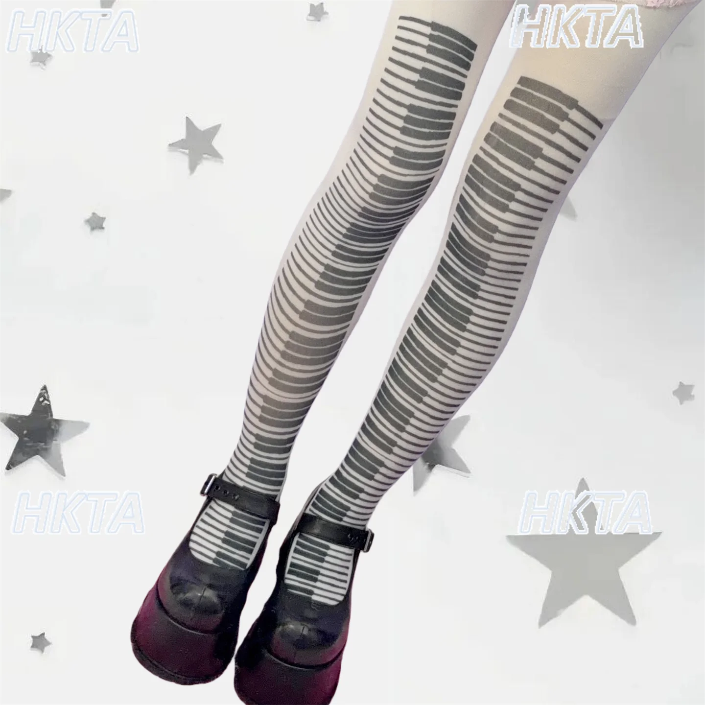 

Y2K Millennial Hot Girl Europe Americas, носки до бедра, субкультура, заклепки, двухмерные женские колготки с индивидуальным принтом