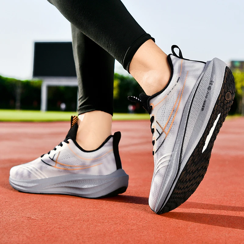 

Running Shoes Men Thick-soled Breathable Anti-slip Casual Shoes Men Comfortable Lightweight Mesh Soft Lace-up Sports Shoes Men