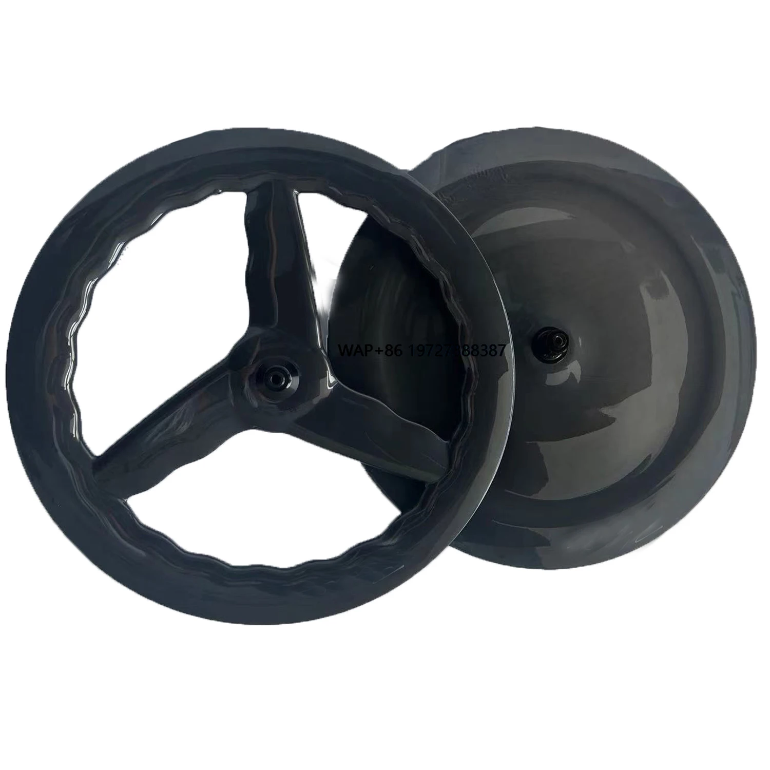 

Ultralight Bicycle Carbon Wheels Wave Rim aero Road/TT/TRACK Bike Disc Wheels Front Tri Spokes Wheel