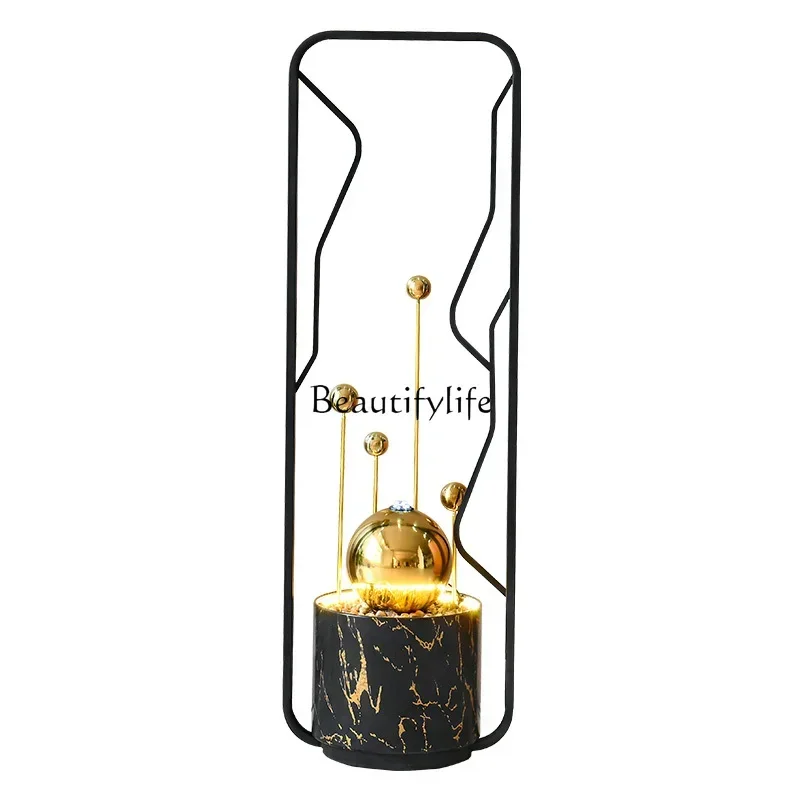 35Light Luxury Starry Sky Decorative Water Flowing Device Circulating Water Living Room TV Cabinet Side Floor Ornament