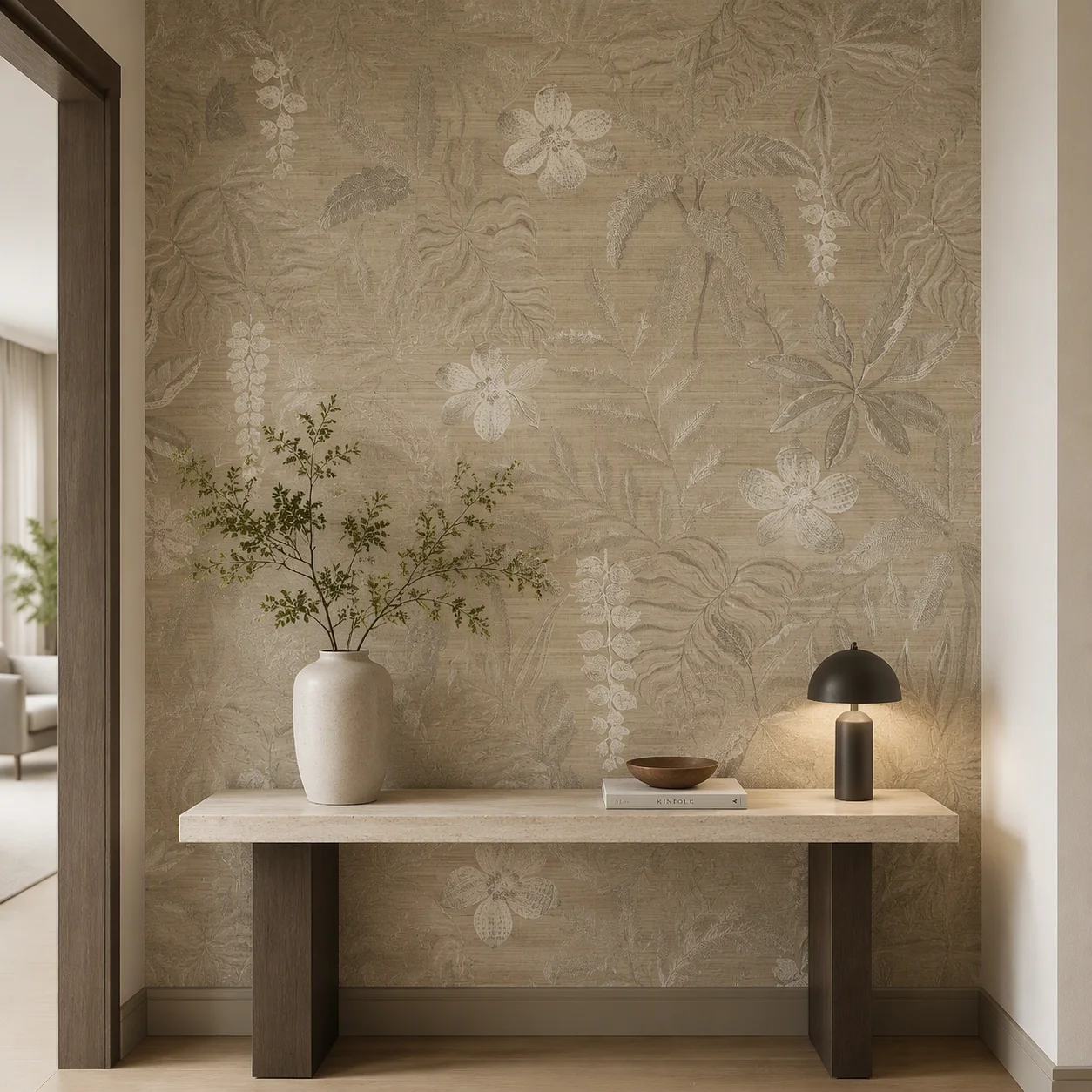 Custom Mural Wallpaper Vintage Autumn Leaf Grunge Texture Retro Wallpaper Waterproof Kitchen Decal