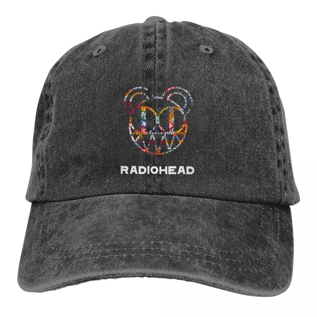 

Radiohead Unisex Style Baseball Cap Distressed Washed Hats Cap Retro Outdoor Running Golf Gift Snapback Cap