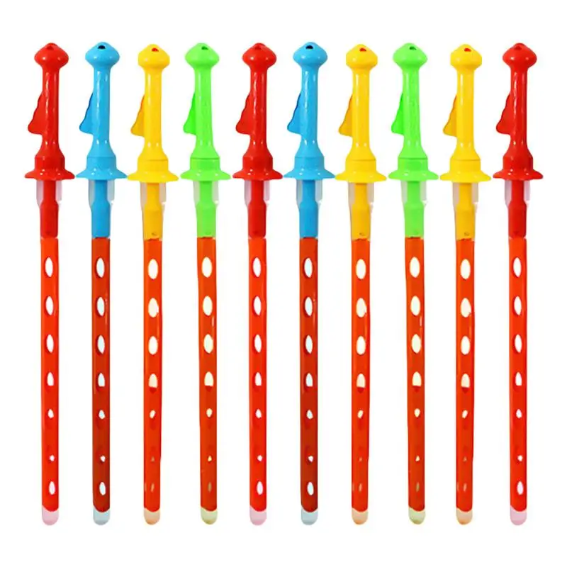 

Big Bubble Wand Set 10pcs Bubble Blowing Toy Outdoor Games Party Favors 46CM Length Summer Toys For Outdoor Indoor Bathroom Use