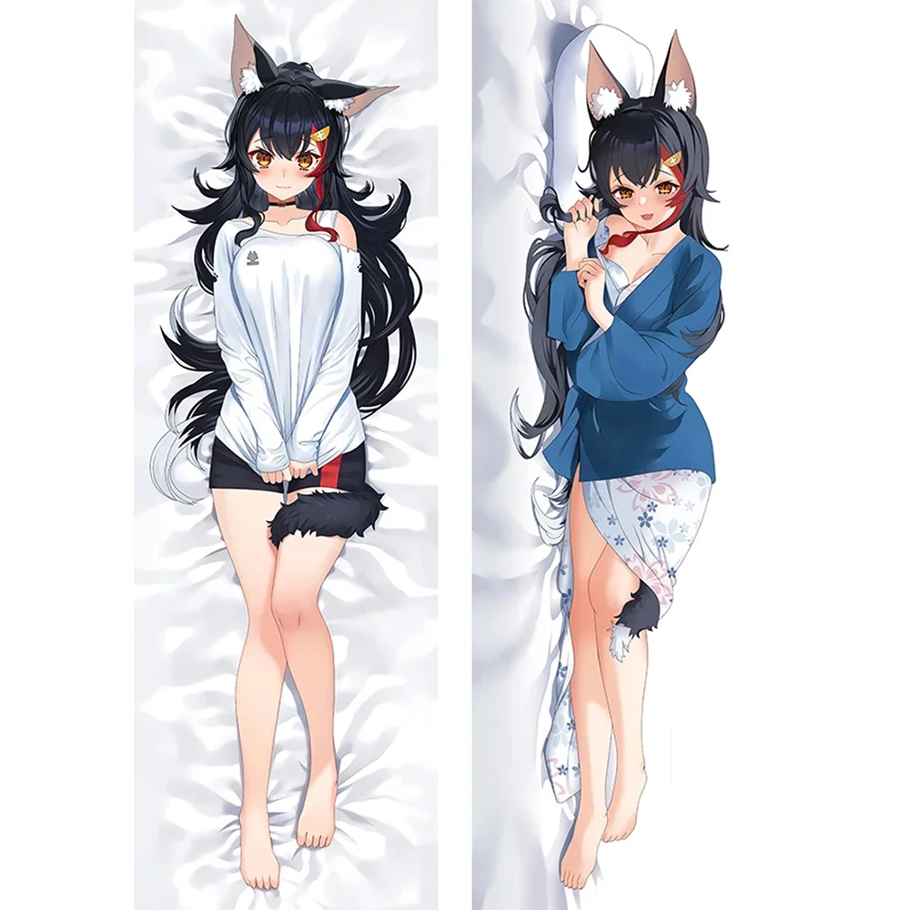 

VTuber Ōokami Mio Dakimakura Waifu Pillowcase 2-Side Print Pillow Case Hugging Body Cushion Cover Otaku Gift