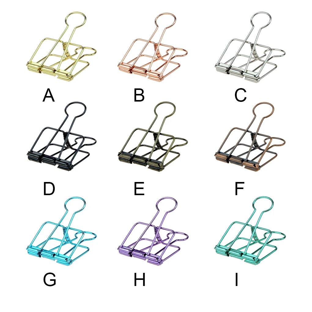 

20 Pieces Paper Clip Electroplated Office Examination Papers Clips