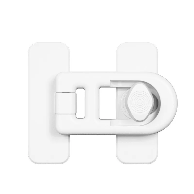 Easy-Install Fridge Freezer Door Lock White Rotating Safety Lock No Drilling No Tools Required for Home Bedroom